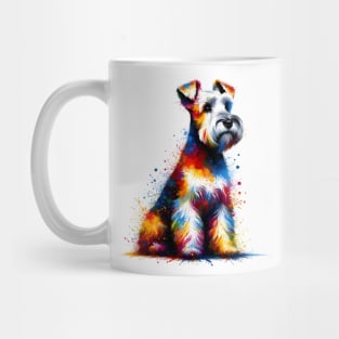 Colorful Abstract Glen of Imaal Terrier Splash Art Mug
